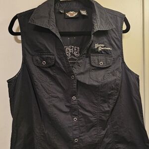 Harley button up Vest - Women's Size‎ 1W